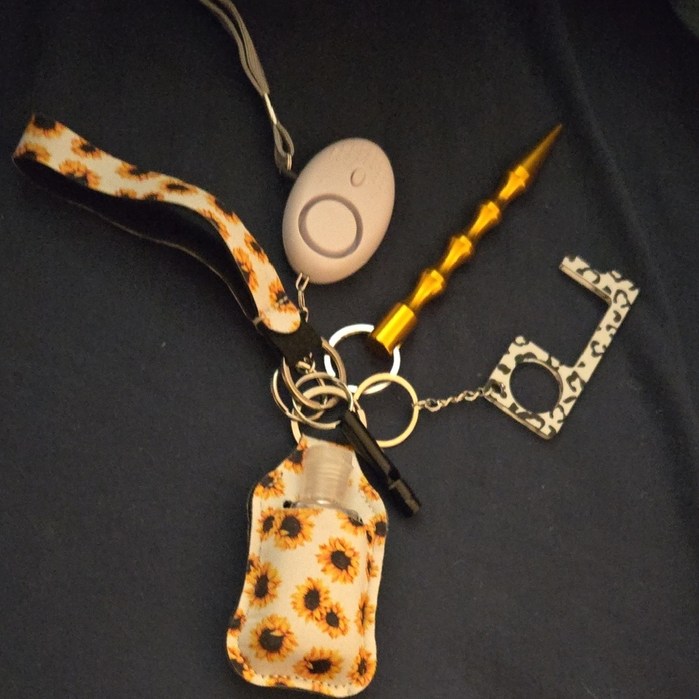 Sunflower Print Women's Accessory Set
